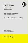 Buchcover GI Edition Proceedings Band 293 Open Identity Summit 2019
