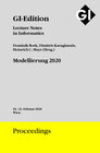 Buchcover GI Edition Proceedings Band 302 "Modellierung 2020"