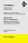Buchcover GI Edition Proceedings Band 308 "DELFI 2020"