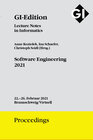 Buchcover GI Edition Proceedings Band 310 "Software Engineering 2021"