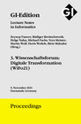 Buchcover GI Edition Proceedings Band 319 - 3. Wissenschaftsforum: Digitale Transformation (WiFo21)