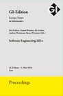 Buchcover GI Edition Proceedings Band 343 "Software Engineering 2024"