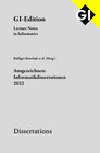 Buchcover GI LNI Dissertations Band 23 - Ausgezeichnete Informatikdissertationen 2022