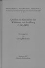 Buchcover Quellen zur Geschichte der Waldenser von Straßburg (1400-1401)