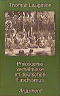 Buchcover Philosophieverhältnisse im deutschen Faschismus