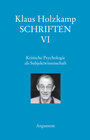 Buchcover Kritische Psychologie als Subjektwissenschaft