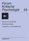 Buchcover Diskurse um Pädophilie; Kindheitssoziologie; 'Integration' und Ausgrenzung