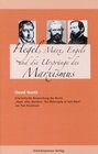 Buchcover Hegel, Marx, Engels und die Ursprünge des Marxismus