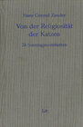 Buchcover Gesammelte Werke / Von der Religiosität der Katzen