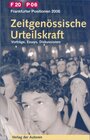 Buchcover Zeitgenössische Urteilskraft. Vorträge. Essays. Diskussionen