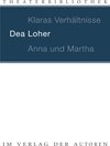 Buchcover Klaras Verhältnisse / Anna und Martha
