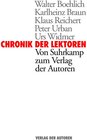 Buchcover Chronik der Lektoren