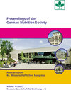 Buchcover Proceedings of the German Nutrition Society - Vol. 10 (2007)