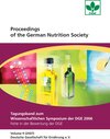 Buchcover Proceedings of the German Nutrition Society - Volume 9 (2007)