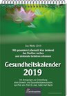 Buchcover Gesundheitskalender 2019