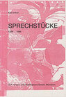Buchcover Sprechstücke 1989-1996