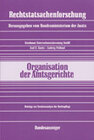 Buchcover Organisation der Amtsgerichte