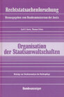 Buchcover Organisationsuntersuchung der Staatsanwaltschaften