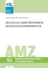 Buchcover Deutsch als Identitätssprache der deutschen Minderheiten