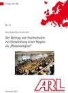 Buchcover Der Beitrag von Hochschulen zur Entwicklung einer Region als "Wissensregion"