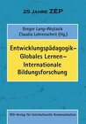 Buchcover Entwicklungspädagogik - Globales Lernen - Internationale Bildungsforschung