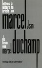 Buchcover Brief an Marcel Jean von Marcel Duchamp