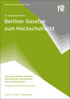 Buchcover Berliner Gesetze zum Hochschulrecht