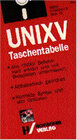 Buchcover UNIX V Taschentabelle