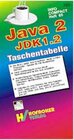 Buchcover JAVA2 /JDK 1.2 Taschentabelle
