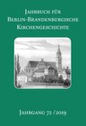 Buchcover Jahrbuch für Berlin-Brandenburgische Kirchengeschichte