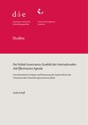 Buchcover Die Global Governance-Qualität der internationalen Aid Effectiveness Agenda