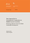 Buchcover New approaches to development cooperation in middle-income countries