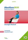 Buchcover Abschluss 2020 - Realschule Bayern Lösungen Deutsch
