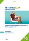 Buchcover Abschluss 2020 - Realschule Bayern Lösungen Betriebswirtschaftslehre/Rechnungswesen