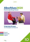 Buchcover Abschluss 2020 - Realschulprüfung Hessen