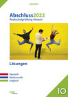 Buchcover Abschluss 2022 - Realschulprüfung Hessen - Lösungen