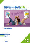 Buchcover Abschluss 2023 - Werkrealschulprüfung Baden-Württemberg - Lösungsband