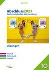 Buchcover Abschluss 2023 - Realschulprüfung Baden-Württemberg - Lösungsband