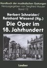 Buchcover Handbuch der musikalischen Gattungen / Die Oper im 18. Jahrhundert