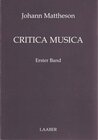 Buchcover Critica musica