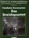 Buchcover Handbuch der musikalischen Gattungen / Das Streichquartett