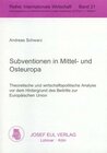 Buchcover Subventionen in Mittel- und Osteuropa