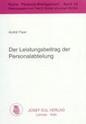 Buchcover Der Leistungsbeitrag der Personalabteilung