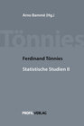 Buchcover Ferdinand Tönnies Statistische Studien II