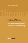 Buchcover Ferdinand Tönnies: Englische Weltpolitik in englischer Beleuchtung