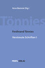 Buchcover Ferdinand Tönnies Verstreute Schriften I