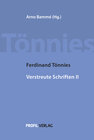 Buchcover Ferdinand Tönnies - Verstreute Schriften II