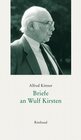 Buchcover Alfred Kittner Briefe / Briefe an Wulf Kirsten