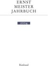 Buchcover Ernst Meister Gesellschaft / Jahrbuch 11. 2004