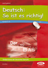 Buchcover Deutsch: So ist es richtig!